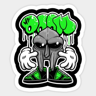 Madvillainy green Sticker